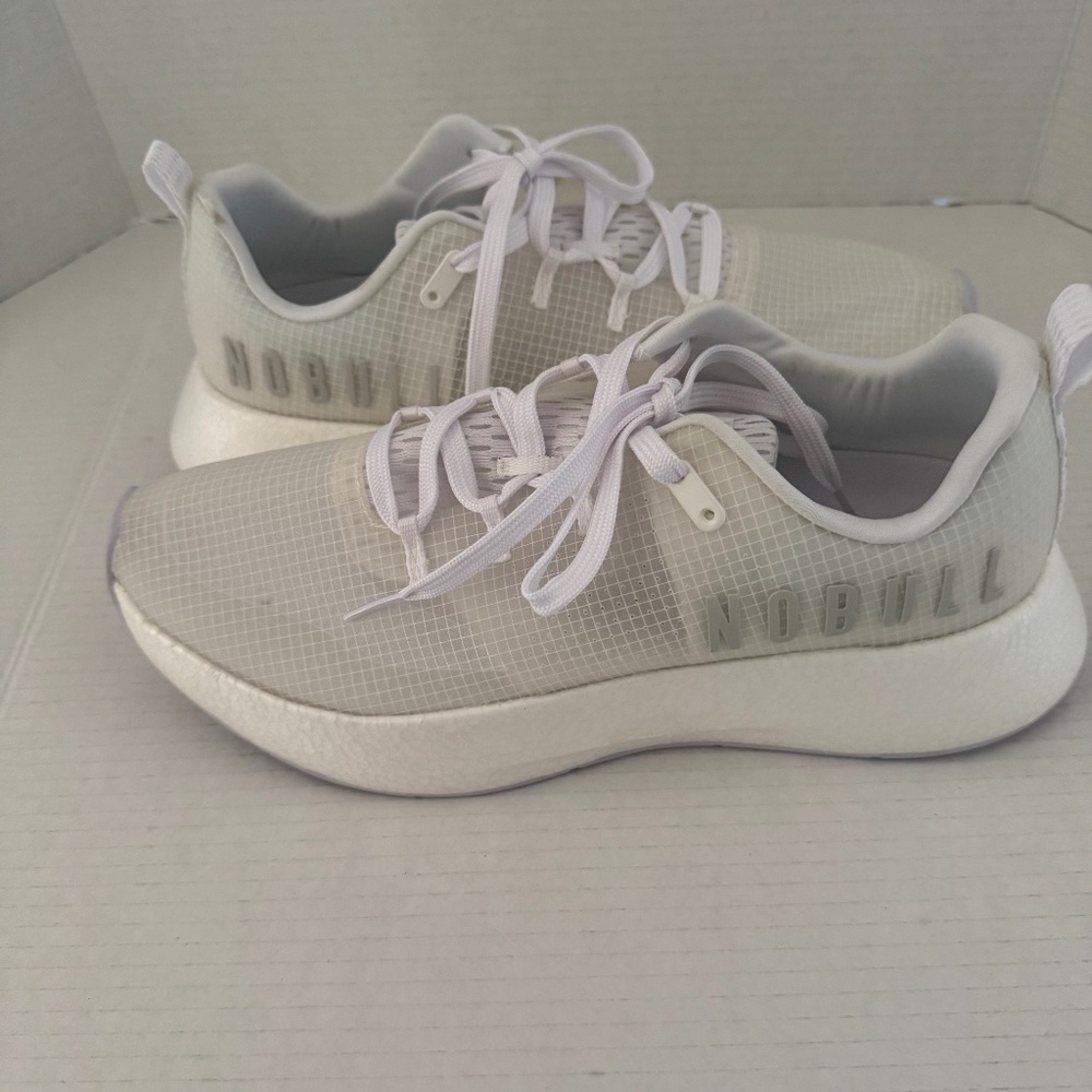 NOBULL Drive Ripstop Hybrid Workout Shoe White Men's Size 11 Women's 12.5